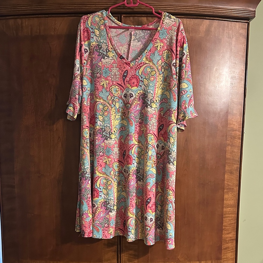 Colorful Paisley Women's Dress